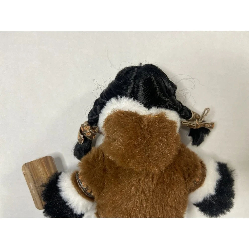 Tongass Trading Company Ketchikan Alaska Souvenir Doll Faux Fur Parka‎ 11 inch